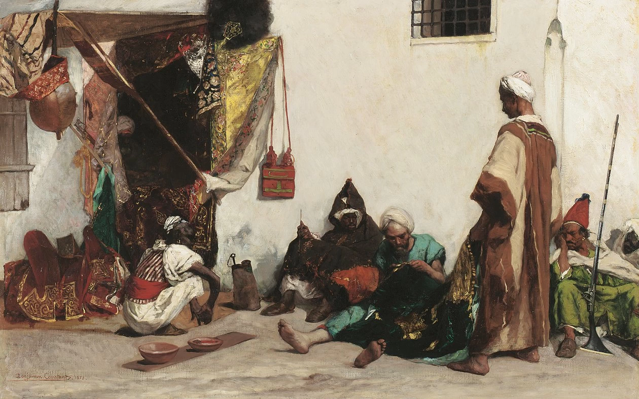 Jean - Joseph Benjamin, Constant, La bottega del sarto, 1878